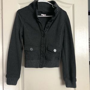 Button down winter coat